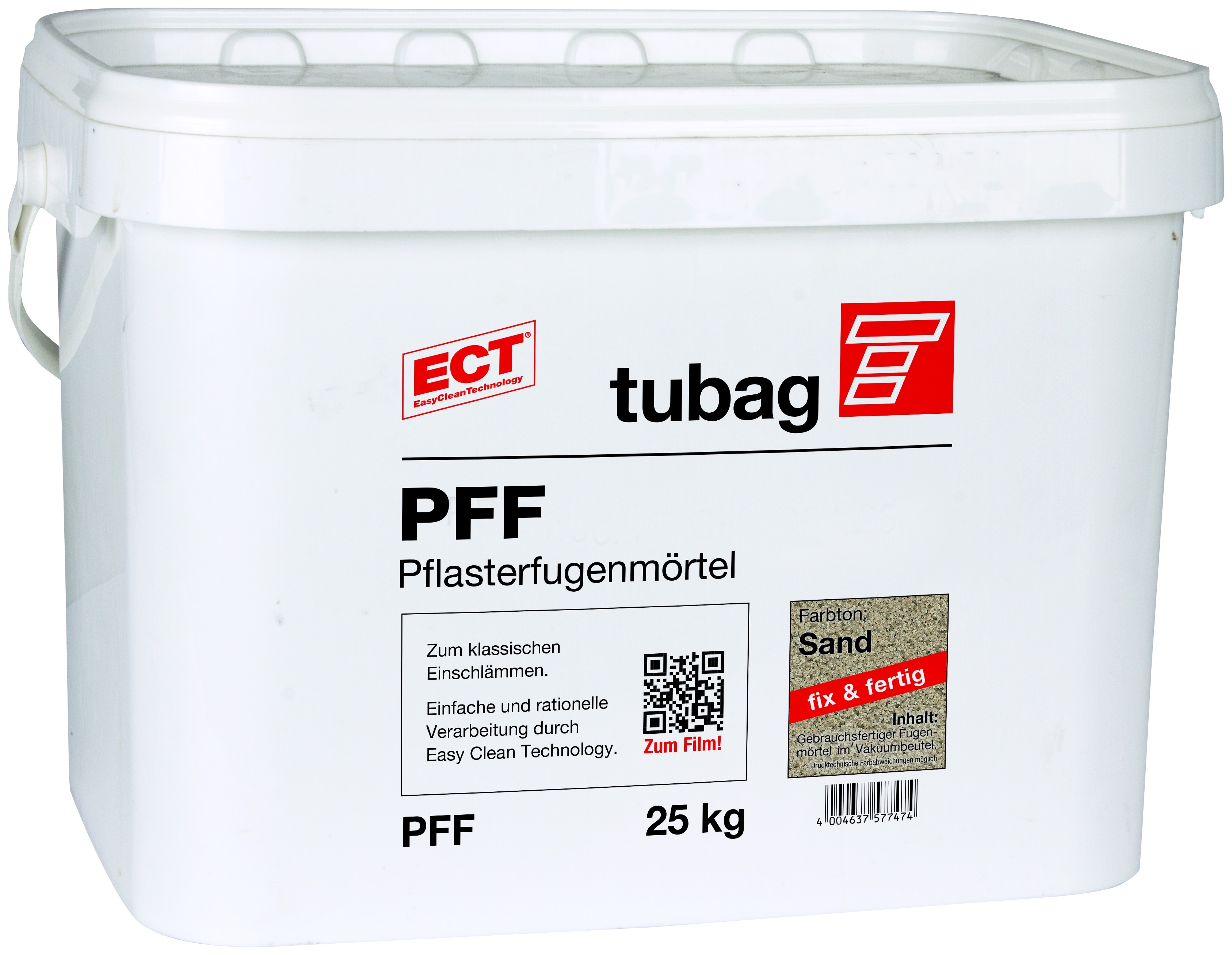 Tubag Pflasterfugenmörtel F PFF 25 kg/ Eimer (sand) 