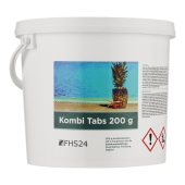 FHS24 Kombi Tabs 200 g 5kg Chlor Kombitabs Multifunktionstabletten Desinfektion Flockung Algizid 