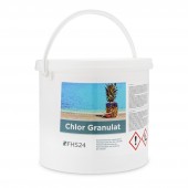 FHS24 Chlor Granulat 5kg schnelllöslich Chlorgranulat Desinfektion Chlorung Pool Wasserpflege Poolpflege