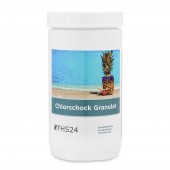 FHS24 Chlorschock Granulat 1kg schnelllöslich Chlor Desinfektion Chlorung Pool Wasserpflege Poolpflege